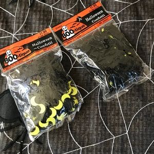 Boutique Halloween Confetti 1 Package of Moon and Bats